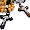 Chapelet Catholique Bois dOlivier Croix Chrétien Bijou