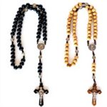 Chapelet Catholique Bois dOlivier Croix Chrétien Bijou