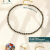 Collier pierre naturelle femme Adramata perles acier-3