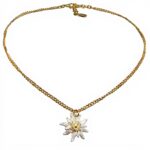 Collier traditionnel femme Alpenflüstern Greta or vieilli