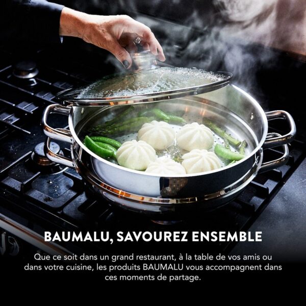 Couscoussier BAUMALU acier inox induction triple fond 11L-1