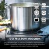 Couscoussier BAUMALU acier inox induction triple fond 11L-5