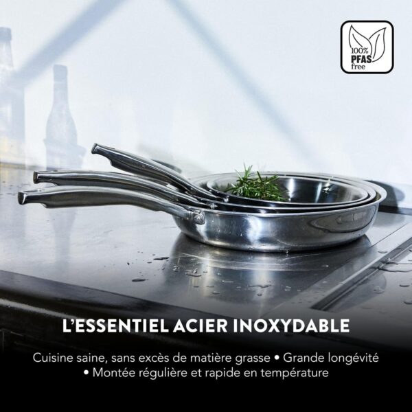 Marmite Baumalu Acier Inoxydable 9L Induction Triple Fond-5