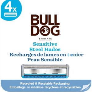 Lames rasoir Bulldog peau sensible 5 lames acier trempé