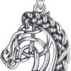 Collier cheval argent Celestia pendentif cœur poney cadeau-0