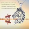 Collier cheval argent Celestia pendentif cœur poney cadeau-6