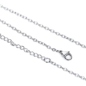 Collier femme acier inoxydable ChainsPro design élégant 2mm-0