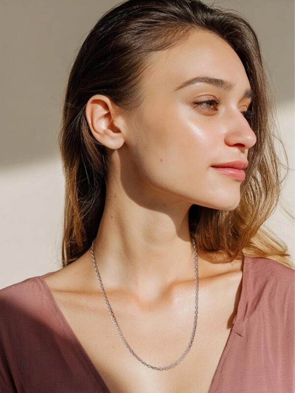 Collier femme acier inoxydable ChainsPro design élégant 2mm-6