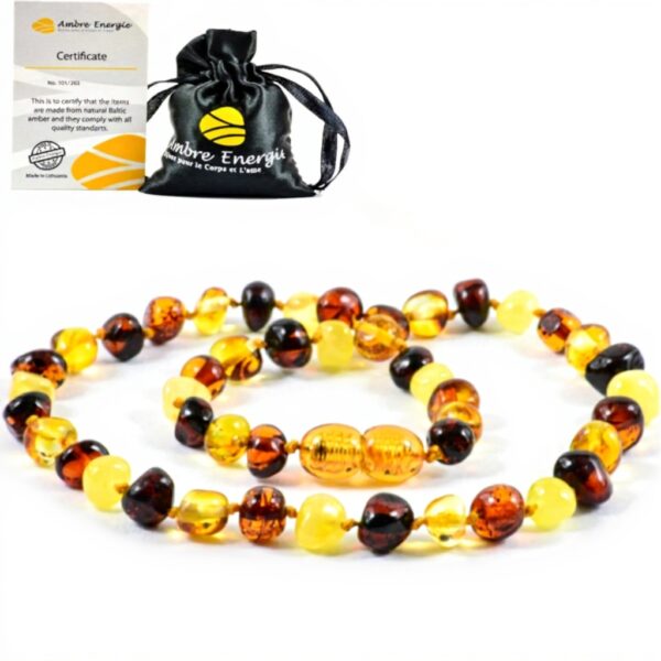 Collier Ambre Baltique Femme Bijoux Collier Perles