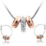 Crystalline Azuria Ensemble Collier Boucles dOreilles 18ct