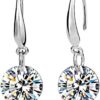 Boucles d'oreilles Crystalline Azuria 18ct or blanc cristaux-0