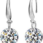 Boucles d'oreilles Crystalline Azuria 18ct or blanc cristaux-0