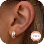 Boucles d'Oreilles Créoles Diamday Or Goutte d'Eau-0