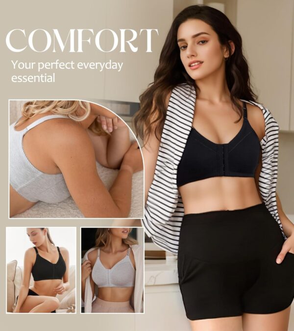 Soutien-gorge DotVol Femmes Coton sans Fil Confort Quotidien-5