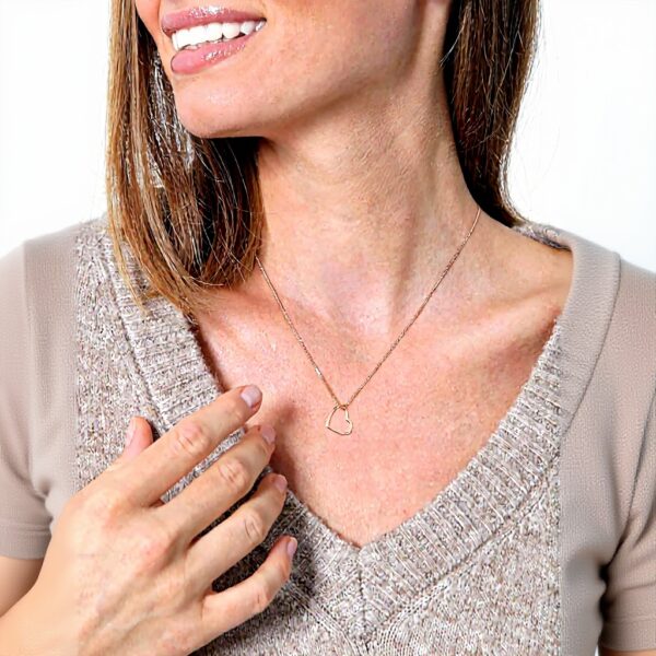 Pendentif Coeur Argent Sterling Collier Femme Elli Bijoux