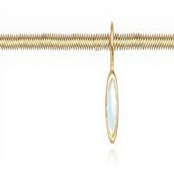 Collier femme Elli pierre de lune argent 925 doré