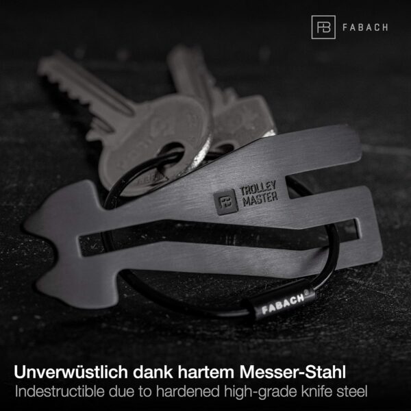 Porte-clés FABACH Trolley Master acier inoxydable chariot-4