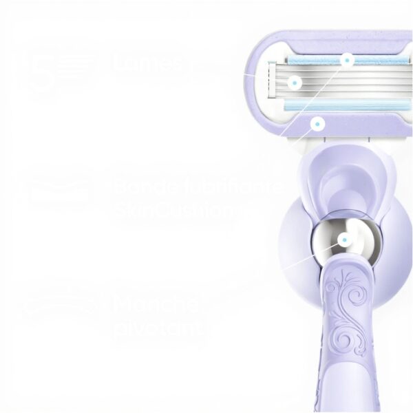 Gillette Venus Rasoir Femme Extra Smooth Swirl 5 Lames