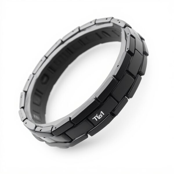 Bracelet magnétique titane HAQI 5 éléments 3500 Gauss