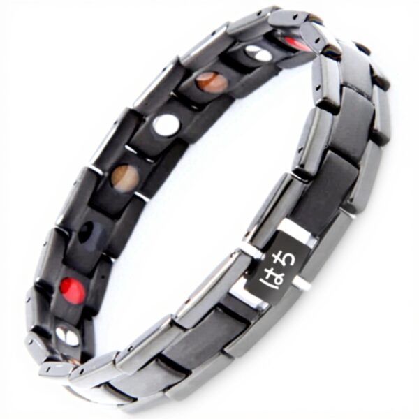 Bracelet magnétique titane HAQI 5 éléments 3500 Gauss