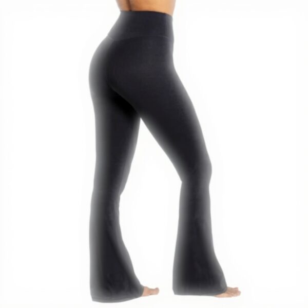 Legging évasé femme sans couture contrôle ventre taille