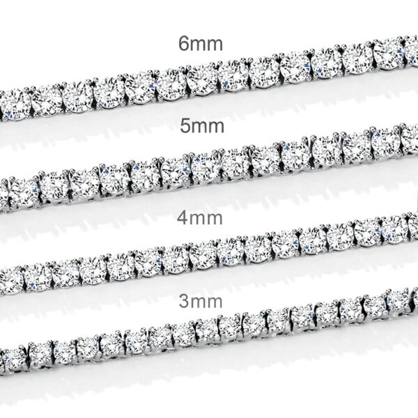 Bracelet tennis diamant glacé Michooyel zircone cubique