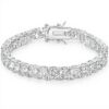 Bracelet tennis diamant glacé Michooyel zircone cubique