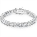 Bracelet tennis diamant glacé Michooyel zircone cubique