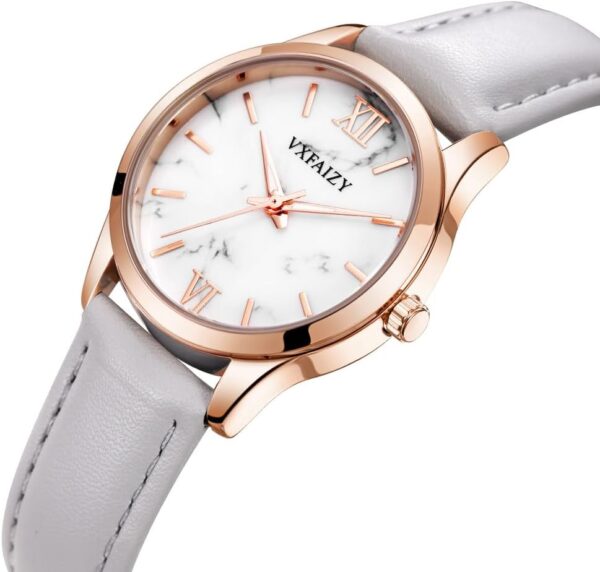Montre Femme Simple Résistante à l'Eau Bracelet Acier-6