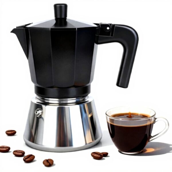 Cafetière italienne Romon Moka induction acier inoxydable 6