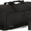 Sac de voyage pliable 90L Cotabati noir polyester homme-0