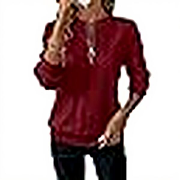 Sukiglam Sweatshirt Femme Demi-Fermeture Élégant Torsadé