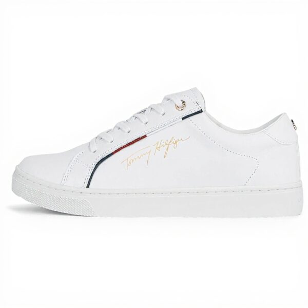 Baskets Tommy Hilfiger Femme Cuir Blanc Confort Mode