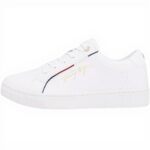 Baskets Tommy Hilfiger Femme Cuir Blanc Confort Mode