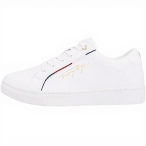 Baskets Tommy Hilfiger Femme Cuir Blanc Confort Mode