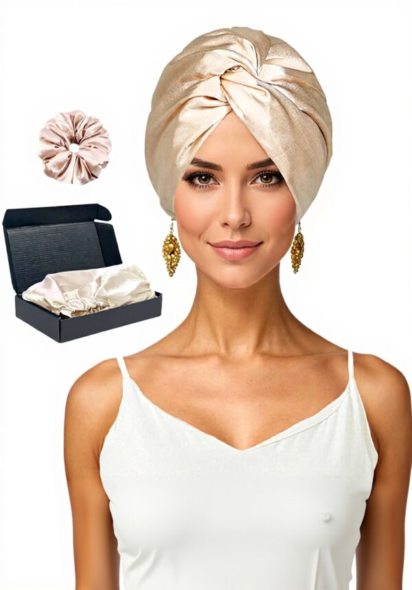 Bonnet soie dormir Gorsmoon - Protection cheveux, sans