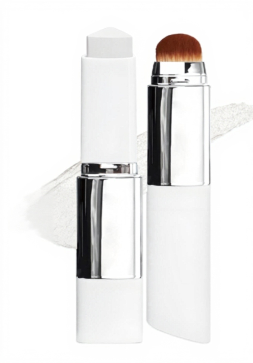 Application du Clarea Fond de Teint Stick sur le visage