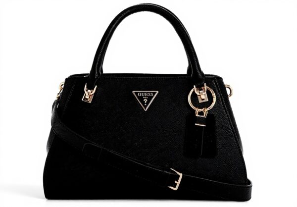 Guess Sac NOELLE jeans - Bandoulière élégant grainé noir