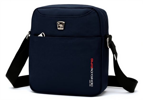 Sacoche Homme OIWAS Bandoulière Polyester Compacte Bleu