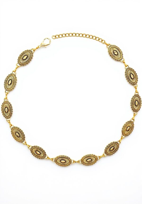 Ceinture à chaîne Pevlkawr femme, design boho métal réglable