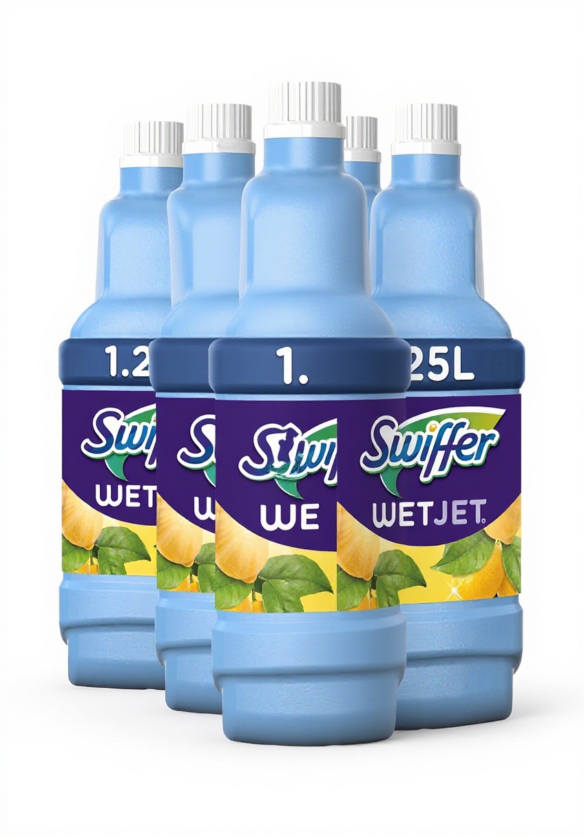 Nettoyant Swiffer WetJet utilisé sur un sol en carrelage