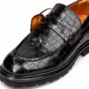 Chaussures Oxford Melvin Hamilton cuir main homme noir vert-4