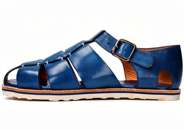Sandales homme Melvin Hamilton cuir veau semelle gomme-2