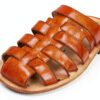 Sandales Melvin Hamilton Cuir Veau Homme Marron Multicolore-4