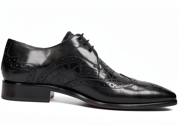 Chaussures Oxford Melvin Hamilton cuir main homme noir-1