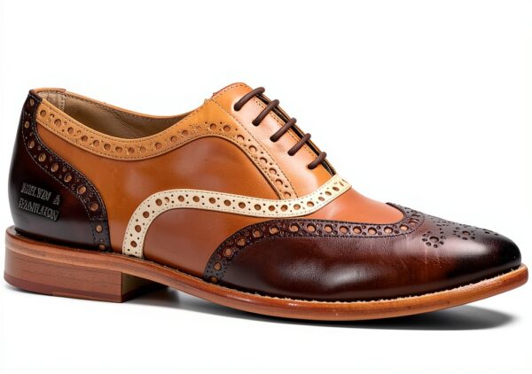 Chaussures Oxford Melvin Hamilton cuir main homme marron-6