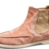 Bottes femme Melvin Hamilton cuir main talon plat beige-0