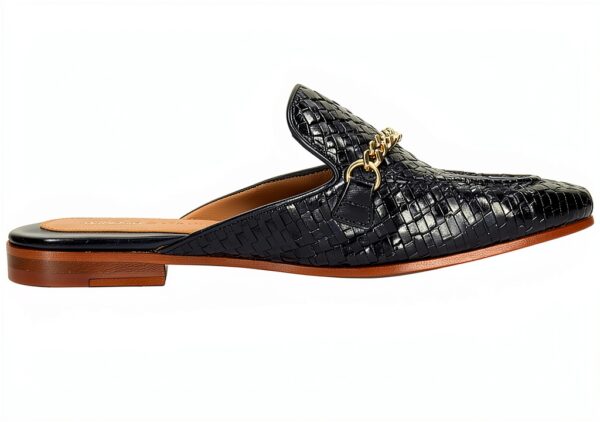 Mules Melvin Hamilton Rose Cuir Fabriquées à la Main Femme-1