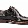 Chaussures Oxford Homme Melvin Hamilton Cuir Fait Main Noir-1