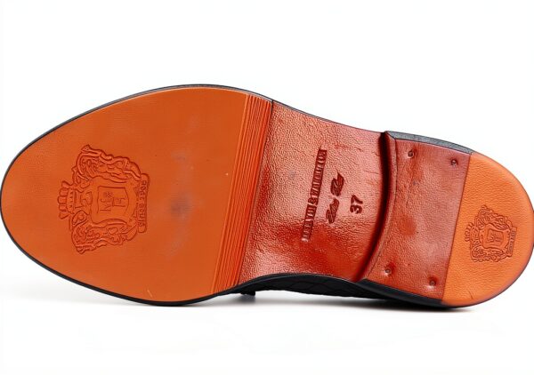 Chaussures femme Melvin Hamilton cuir main marron noir-3
